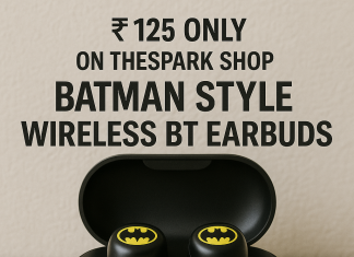 TheSpark Shop Batman Style Wireless BT Earbuds at ₹125: Innovation Meets Affordability rs 125 only on thespark shop batman style wireless bt earbuds